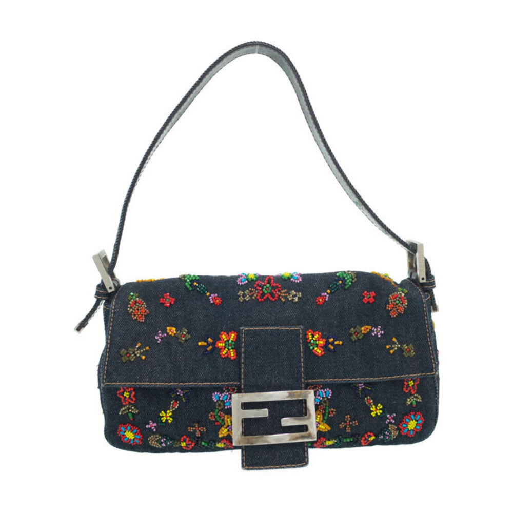 Fendi Beaded Mamma Bucket Semi Shoulder Bag